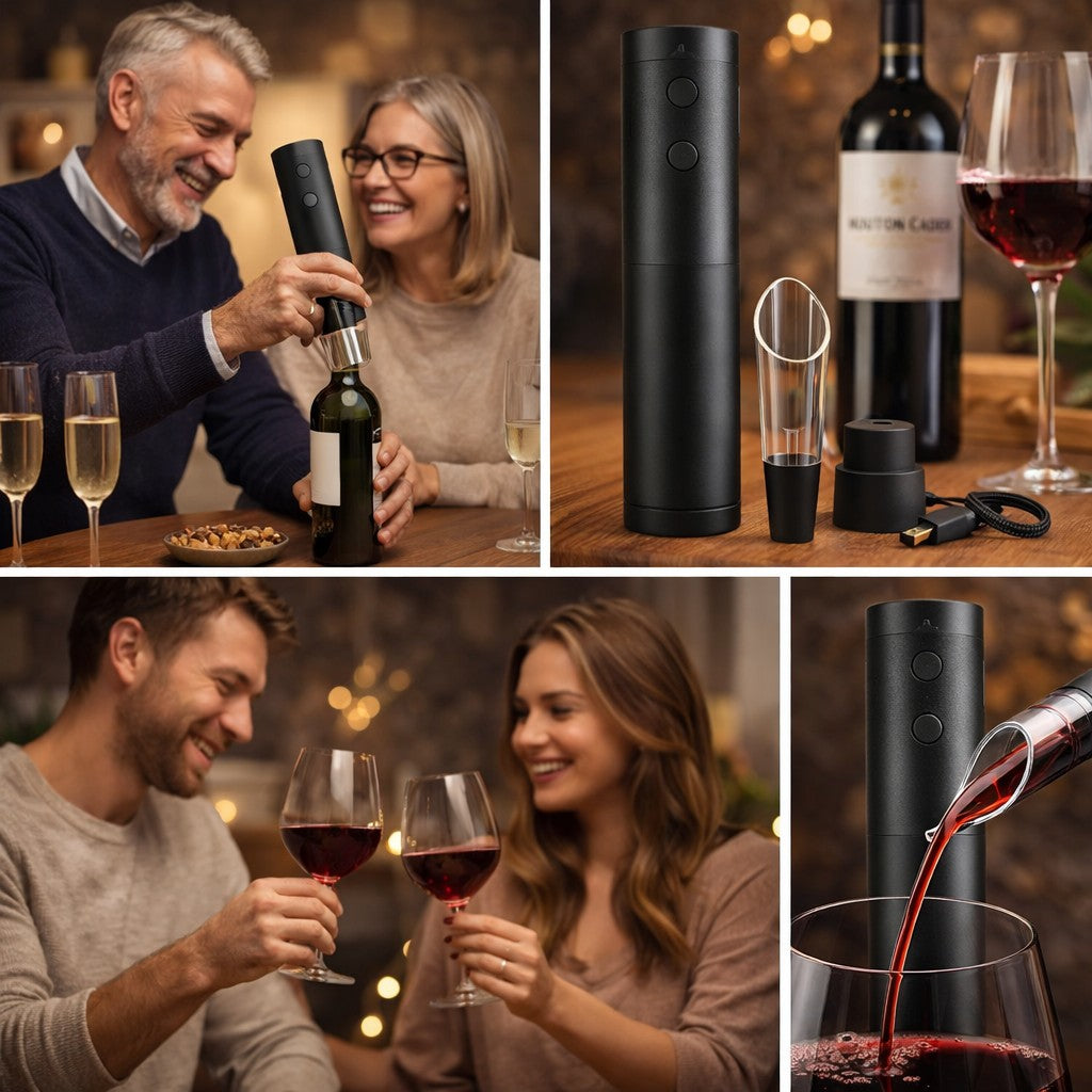 Sacacorchos eléctrico 4 en 1