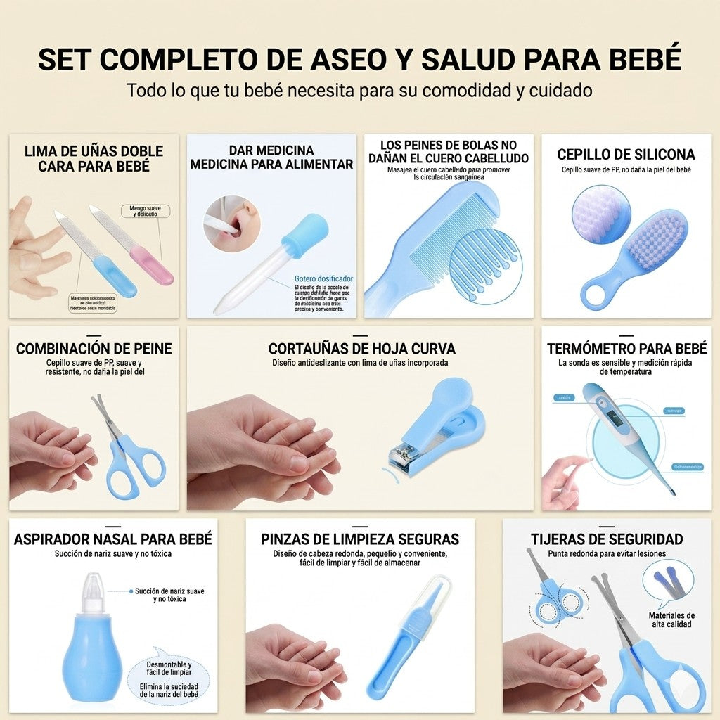 Set cuidado de bebé