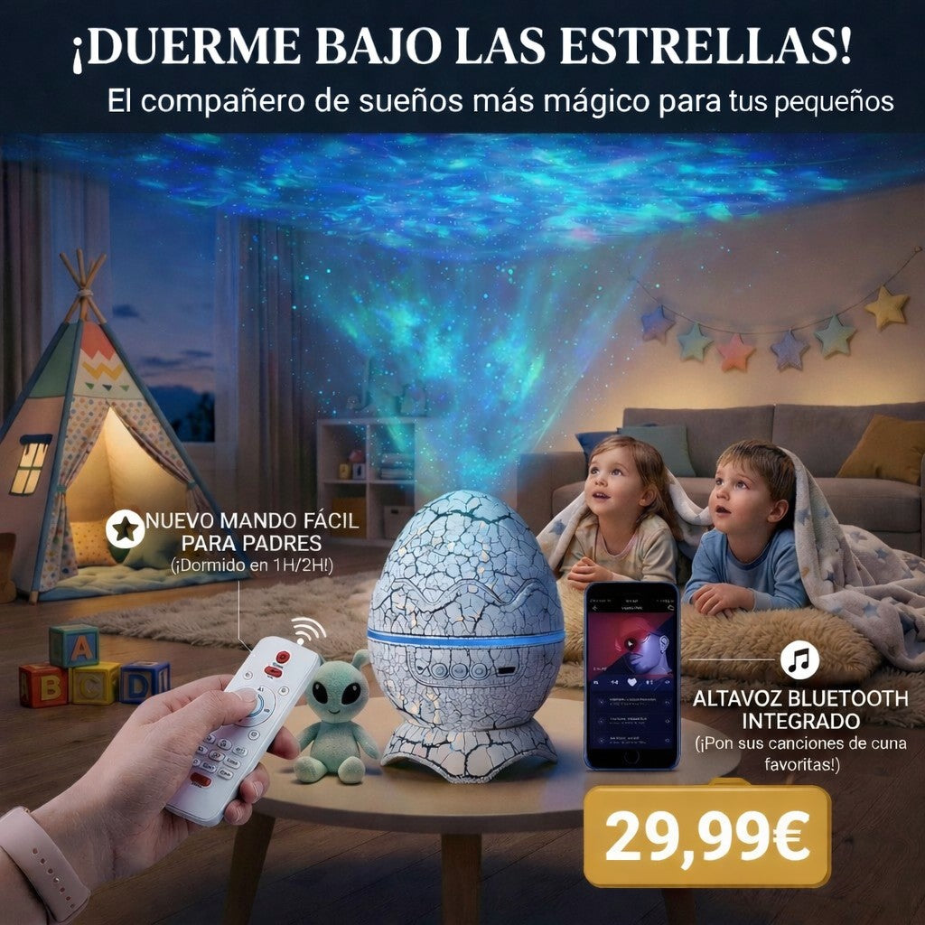 Proyector huevo dinosaurio