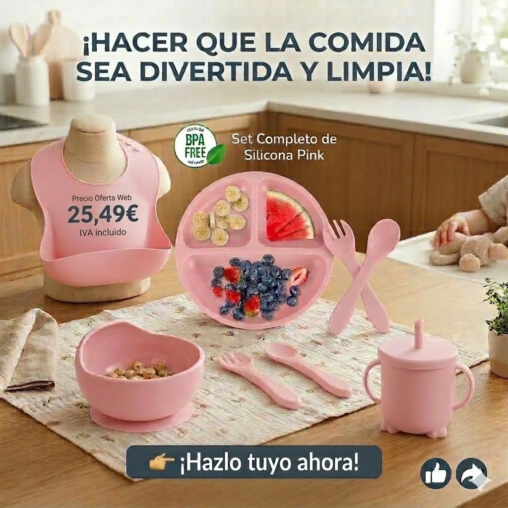 vajilla silicona bebé
